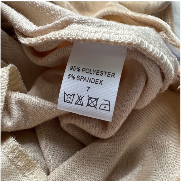 NWT Velvet nude tan bodysuit that snaps and ties up like corset in back Clothink - Picture 5 of 11